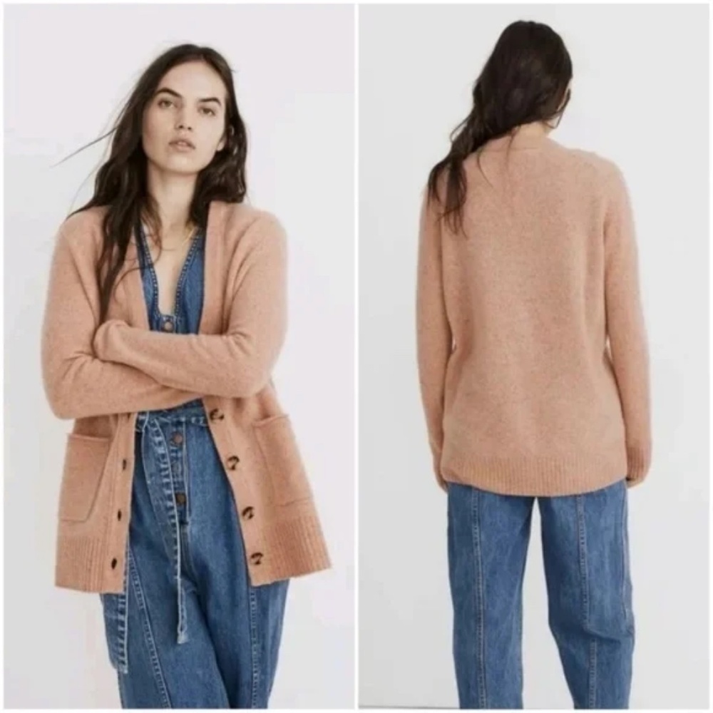 Madewell Donegal Maysfield Cardigan Sweater Button Front Merino Wool Size XS